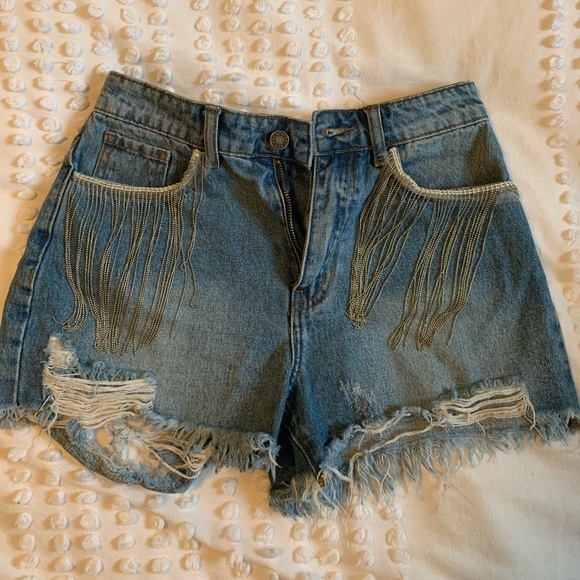 Stagecoach Festival Shorts!! High waisted jean shorts. - Picture 2 of 4